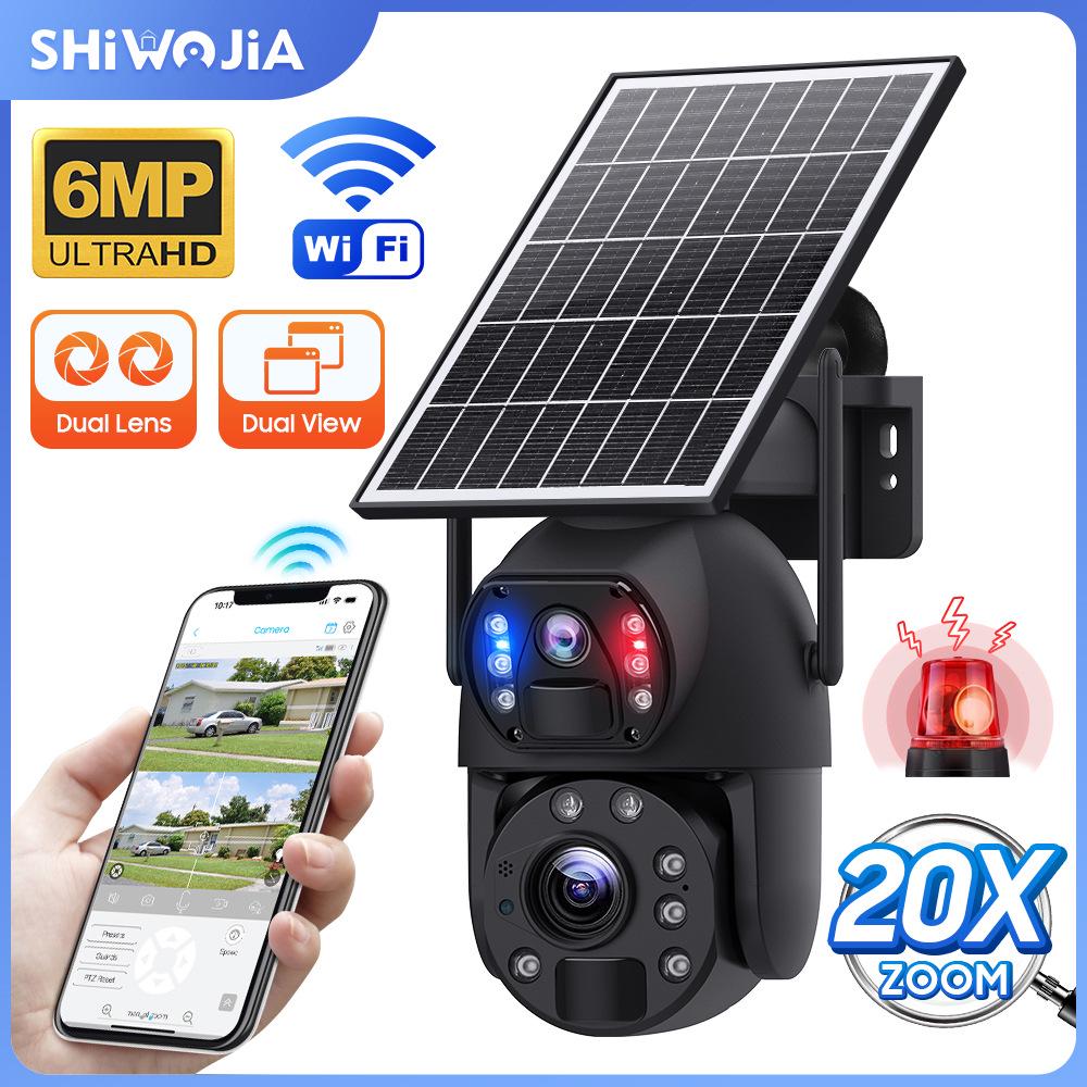 6MP HD Solar-Powered PTZ & Bullet Outdoor 4G Camera with 20x Zoom
