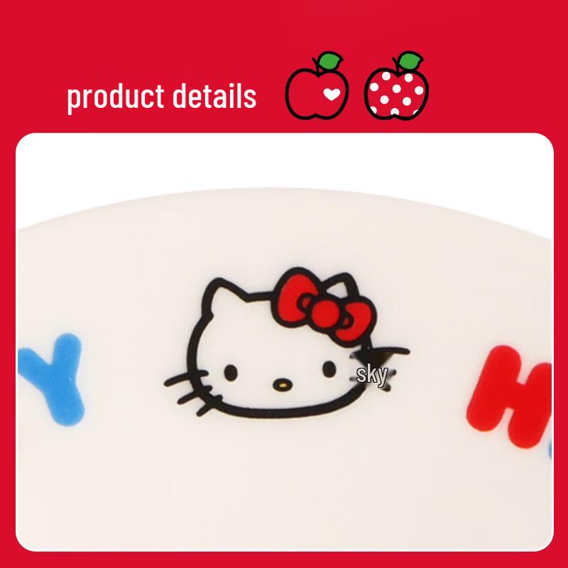MINISO Hello Kitty Apple Season Ceramic Mug with Saucer