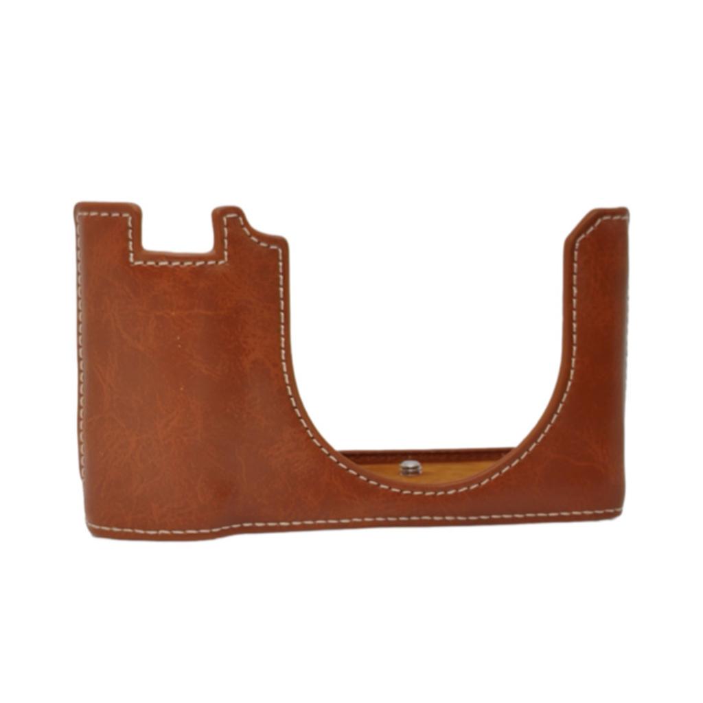 Leather Camera Cover For GFX100RF Offering Shock Absorption And Unobstructed Control Accessibility