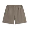 Li Ning Sports Lifestyle Series Solid Color Mid Waist Breathable Versatile Straight Leg Sports Shorts Women Shorts Tree-Gray-Brown AKSV408-3