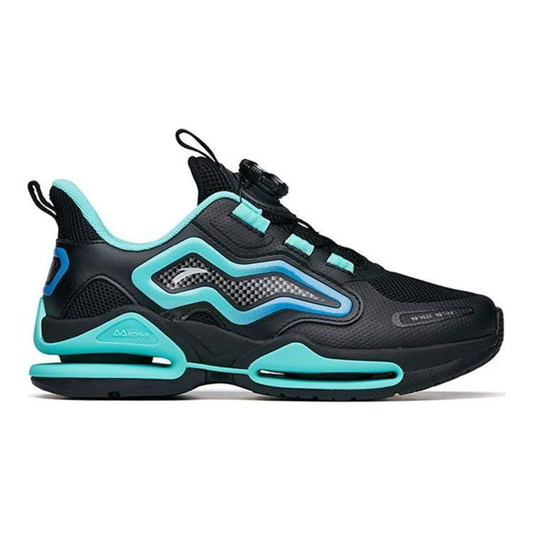 Anta Kids Stubborn Bounce Technology Sports Casual Low-Top Running Shoes Kids running shoes Black Green 312215571-5