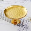 Golden High Footed Fruit Plate Ceramic Decorative Plate Snack Tray Refreshment Tray Dessert Bowl Cake Stand Pastry Plates Dish