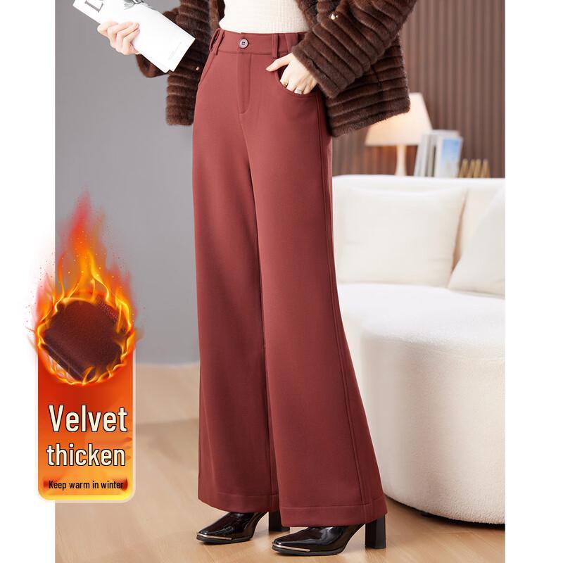 

Paster Mid-Aged Women s Autumn/Winter Slimming Casual Pants 4XL