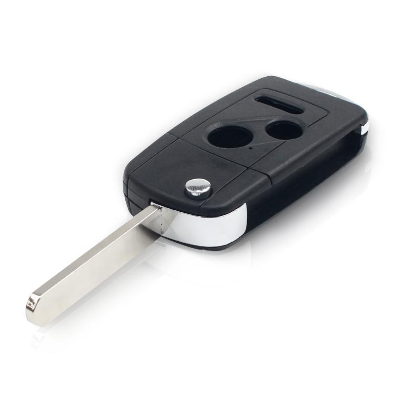 KEYYOU For Honda Fit Accord Civic CRV Pilot ight Jazz HRV 2003-2013 Fob 2 3 4 Button Modified Remote Car Key Shell Flip Case