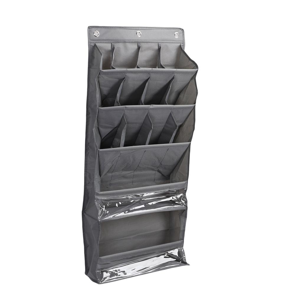 Over The Door Shoe Bag Breathable Space Saving Hanging Storage Holder with Pockets Hanging Shoe Rack for Closet Multi