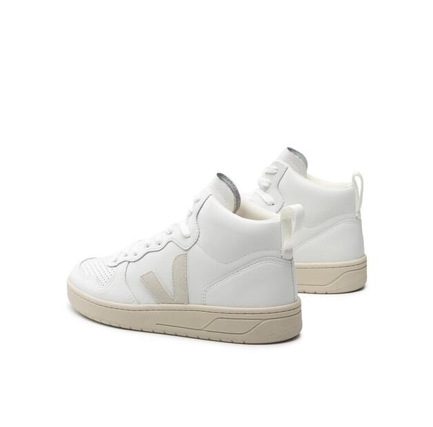 Men's Veja V-15 Leather Sneakers Vq0201270b White