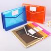 A4 Transparent Large Capacity Snap Button File Bag for Office and Student Documents
