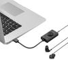 SC2 external multifunction USB-A sound card - black