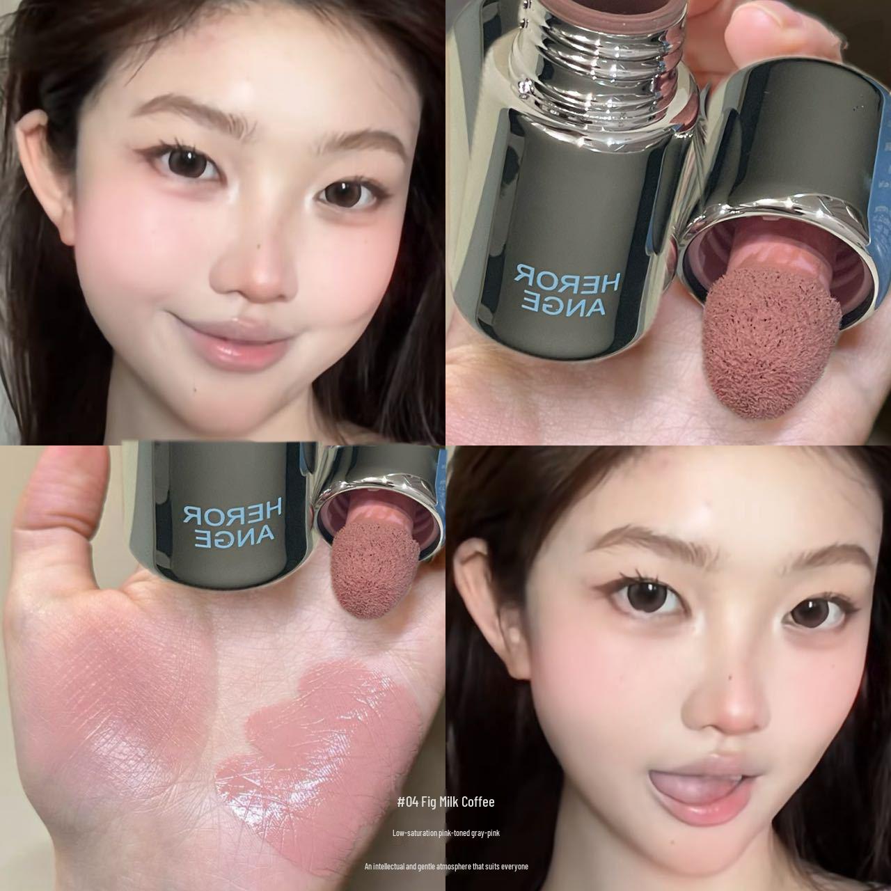 Korean-Style Long-Lasting Matte Liquid Blush & Contour with Natural Color Highlights