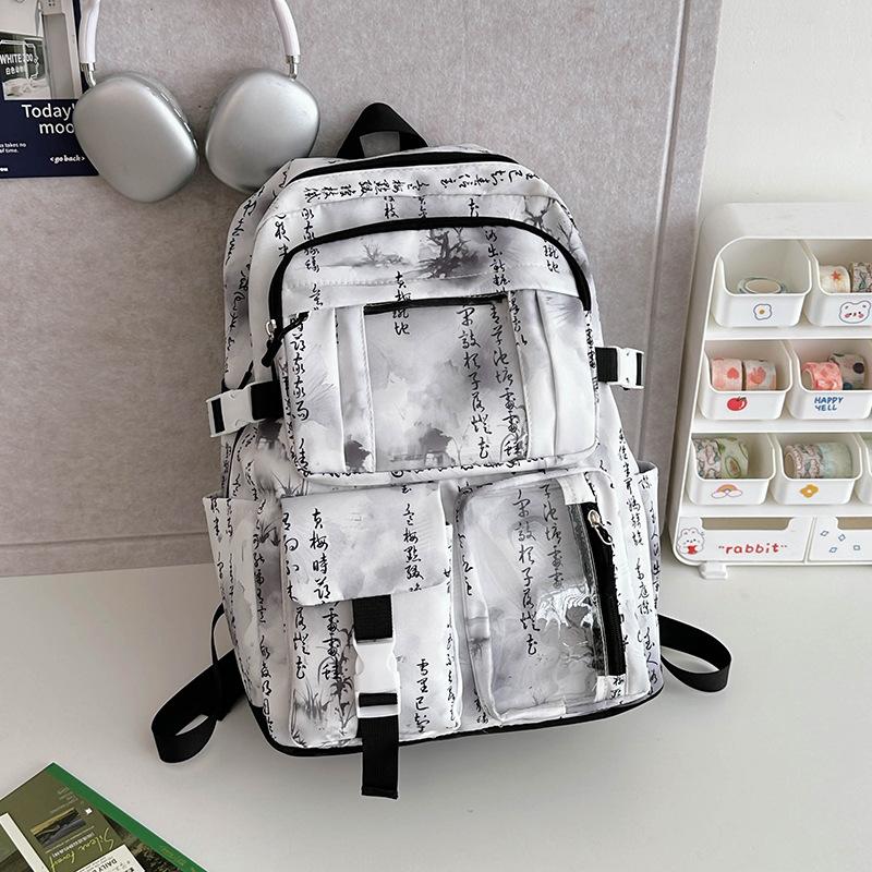 School bag female large capacity student backpack junior high school girl high school student casual computer backpack