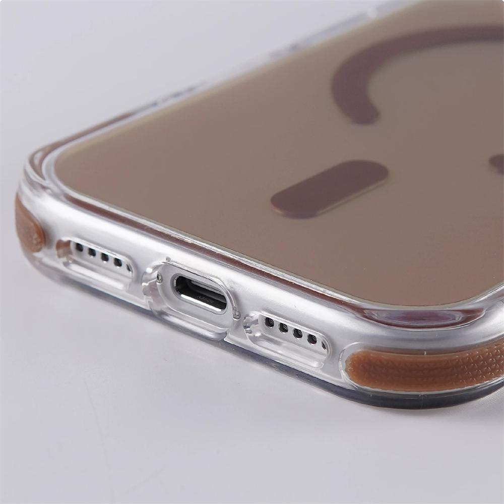 Metal Lens Stand Gradient Color Magnetic Shockproof Case For iPhone 17 Air 16 15 14 Plus 13 12 Pro Max For MagsDrop Bumper Cover
