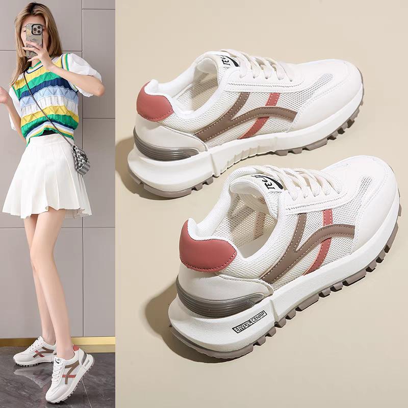 Women's shoes spring 2025 new lightweight soft-soled casual sports shoes running shock-absorbing Forrest Gump shoes student dad shoes women