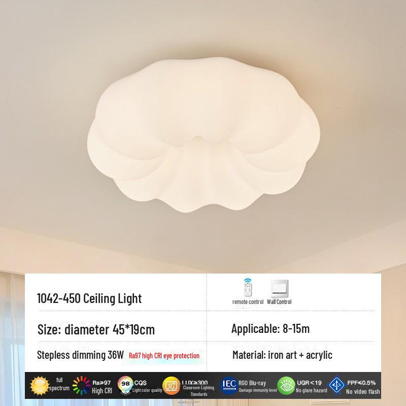 Cloud Chandelier: LED Full Spectrum Ceiling Lamp for Bedroom, Corridor, and Restaurant