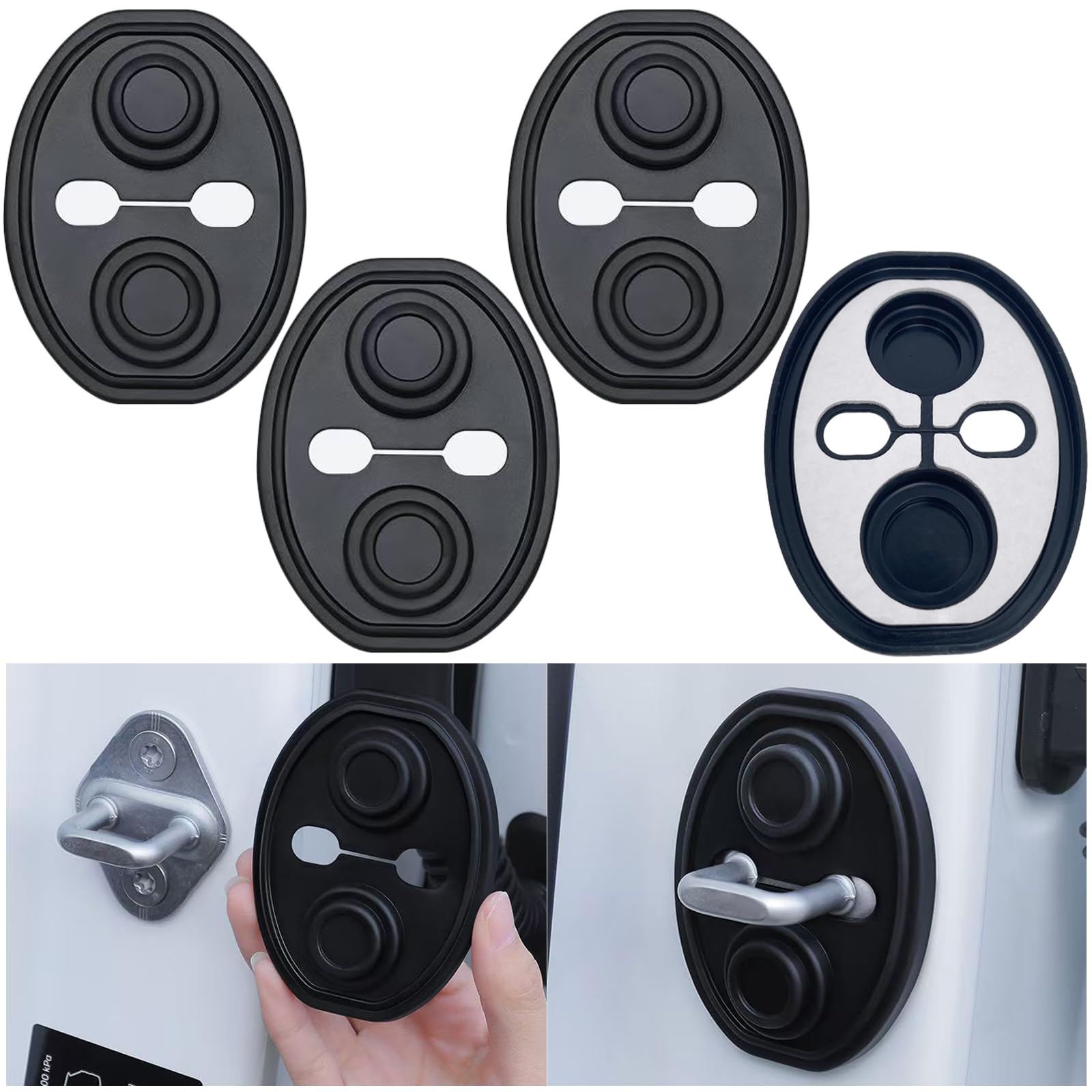 

Striker Cover, Door Lock, Door Noise Insulation, Shock Absorber, Suitable for Nissan Sylphy B17