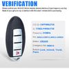 Keyless Entry Remote Smart Proximity Key Fob Replacement 4-Button for Nissan Maxima 2007-2008 for Sentra 2007-2012 CWTWBU735 285E3-EW81D 285E3-EW82D