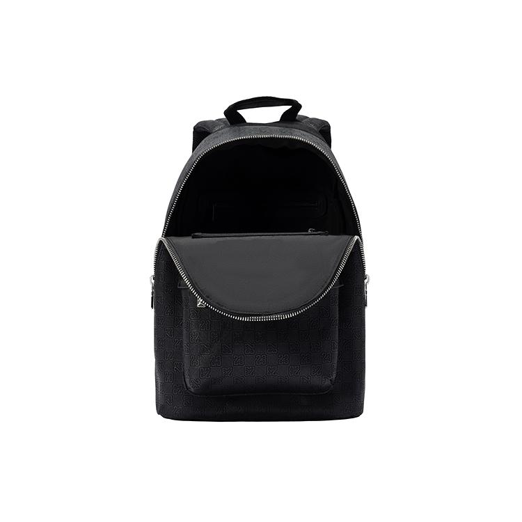 Jordan Série s monogramem 23L Značkové logo Všestranný batoh ze syntetické kůže Unisex batoh Černý JD2523020AD-001