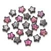 30pcs/lot 8mm Colored Electroplated Star Beads Loose Spacer Pentagram Glass Beads For DIY Bracelet Earrings Jewelry Accessories