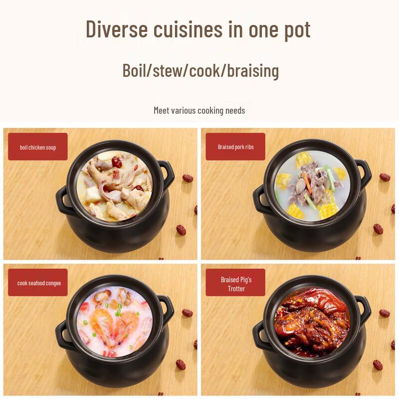 Sikezhu High-Temperature Ceramic Spherical Casserole Pot