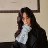 Luxury Women's Scarf Autumn/Winter New Solid Color Korean Knitted Wool Blended Warm Shawl Fashion Versatile Scarf