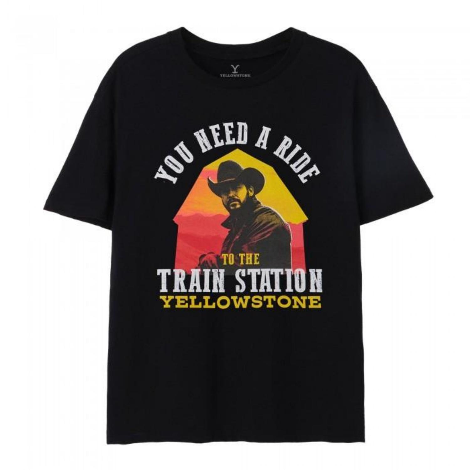 

Yellowstone Mens Need A Ride T-Shirt S чёрный
