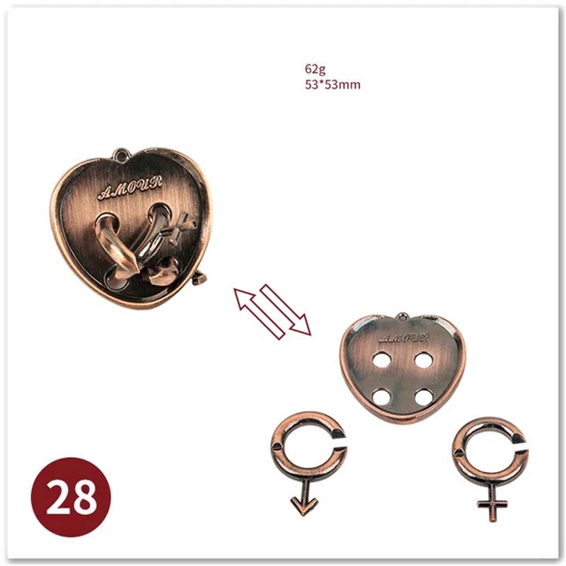 Metal 3D Jigsaw Puzzle Solving Toys Puzzle Unlocking Ring Buckle Children Adult Puzzle Games Leisure Puzzle Games