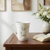 Hand-Painted Bamboo Ceramic Mug - Chinese Style Tea Cup for Home & Office