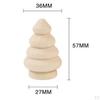 Pack Peg Doll Body Unfinished Plain Blank Snowman