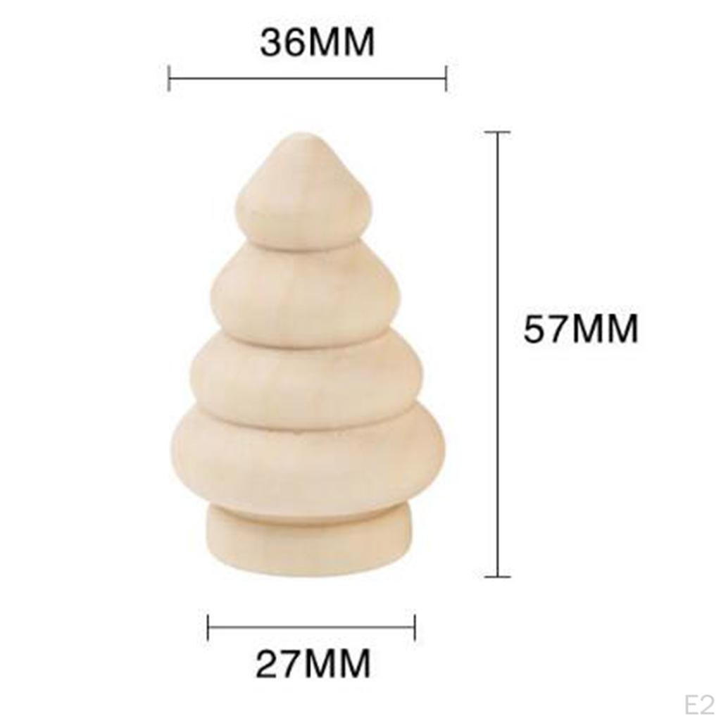 Pack Peg Doll Body Unfinished Plain Blank Snowman