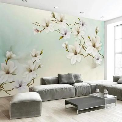 Benutzerdefinierte Wandbild Tapete Moderne Einfache 3D Blume Wandmalerei Wohnzimmer TV Sofa Schlafzimmer Wohnkultur Hintergrund Papel De Parede 3 D