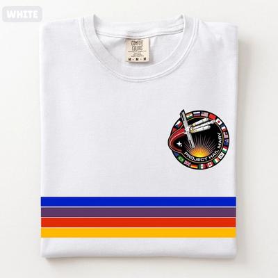Maglietta Arcobaleno Vintage Ryan Gosling, T-shirt Grafica Project Hail Mary, Dr Grac Retrò