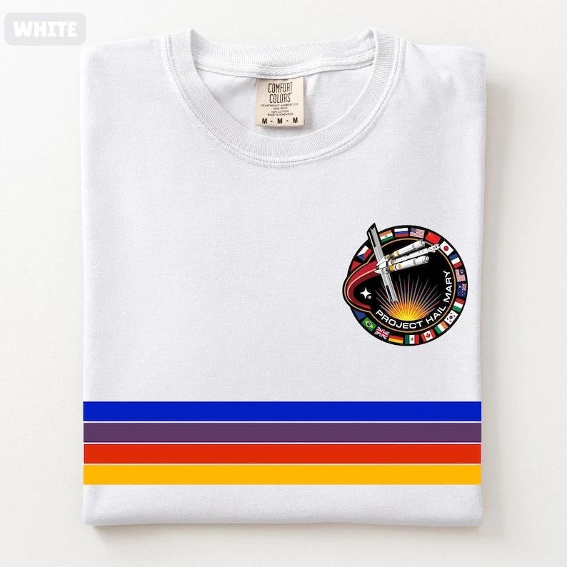 

Vintage Ryan Gosling Rainbow T-Shirt, Project Hail Mary Graphic Tee, Retro Dr Grac S