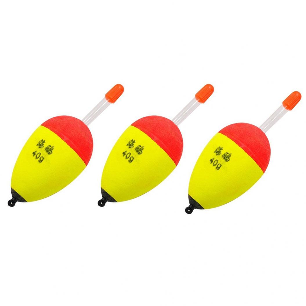 

3Pcs 2.2-4.4g EVA Buy Lighting Float Fish Bait Detector Рибальські аксесуари 40g