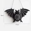 Halloween Black Bat LED Lights Bar with Glowing Bat Pendant Scene Decoration Glowing Bat Festive Atmosphere Party Ornament