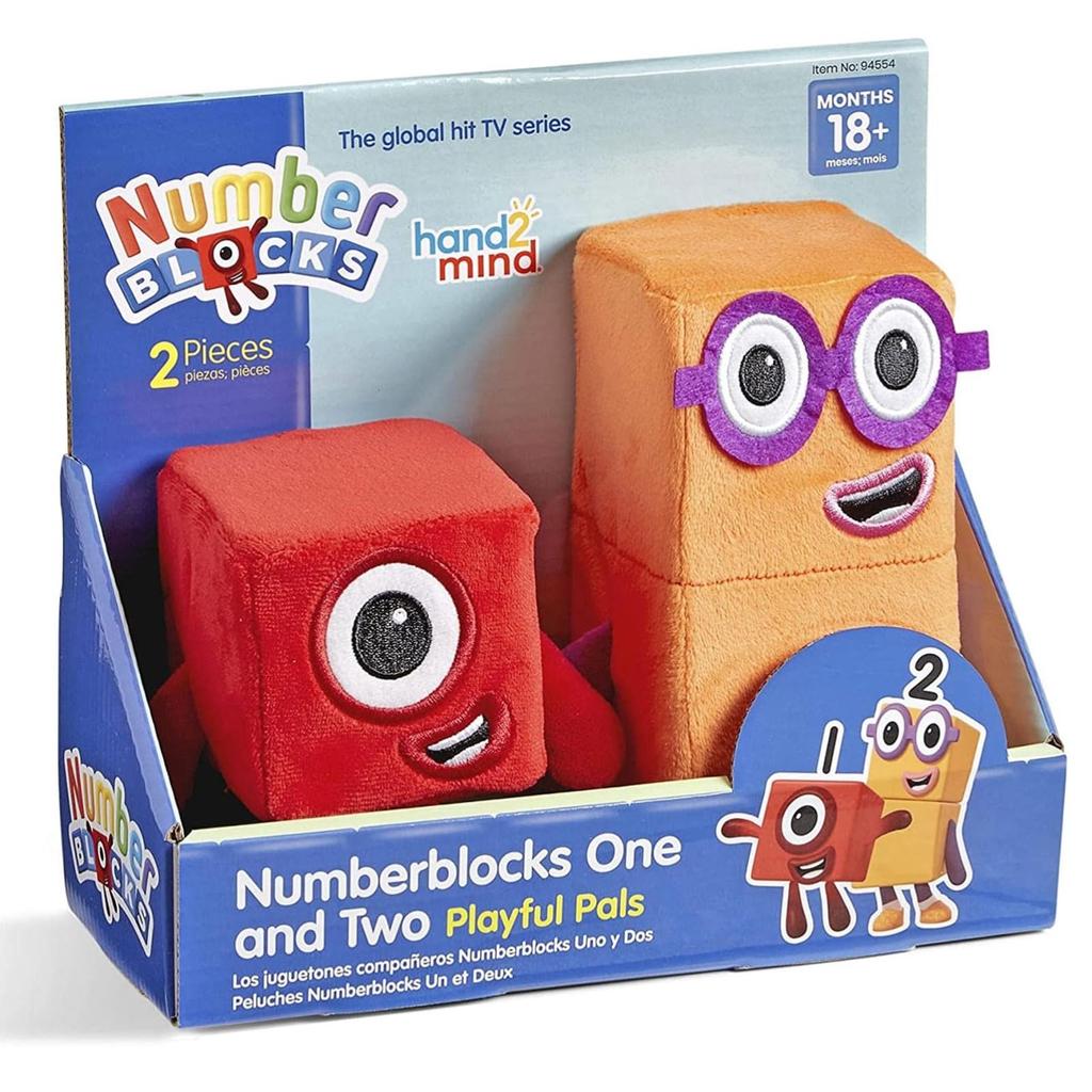 Numberblocks Character Plush Best Friends One Authentic Toy, & Two, 94554,