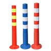 Reflective TPU Road Barrier: Red & Yellow Anti-Collision Highway Lane Separator.