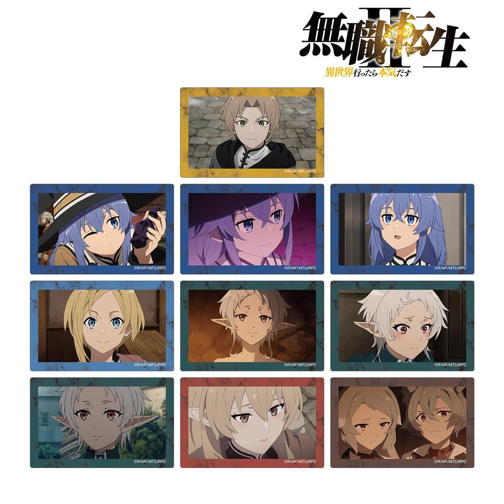 Anime [Mushoku Tensei II: Jobless Reincarnation] Trading Scene Card Stickers, Box of 10