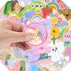 50 Oil Color Doodle Stickers Suitcase Car Notebook Skateboard Refrigerator Water Cup Waterproof Decorative Stickers