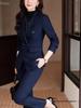 Women's High-End Professional Suit Set - 2025 Autumn/Winter Formal Wear - New Arrival with Jewelry Accents