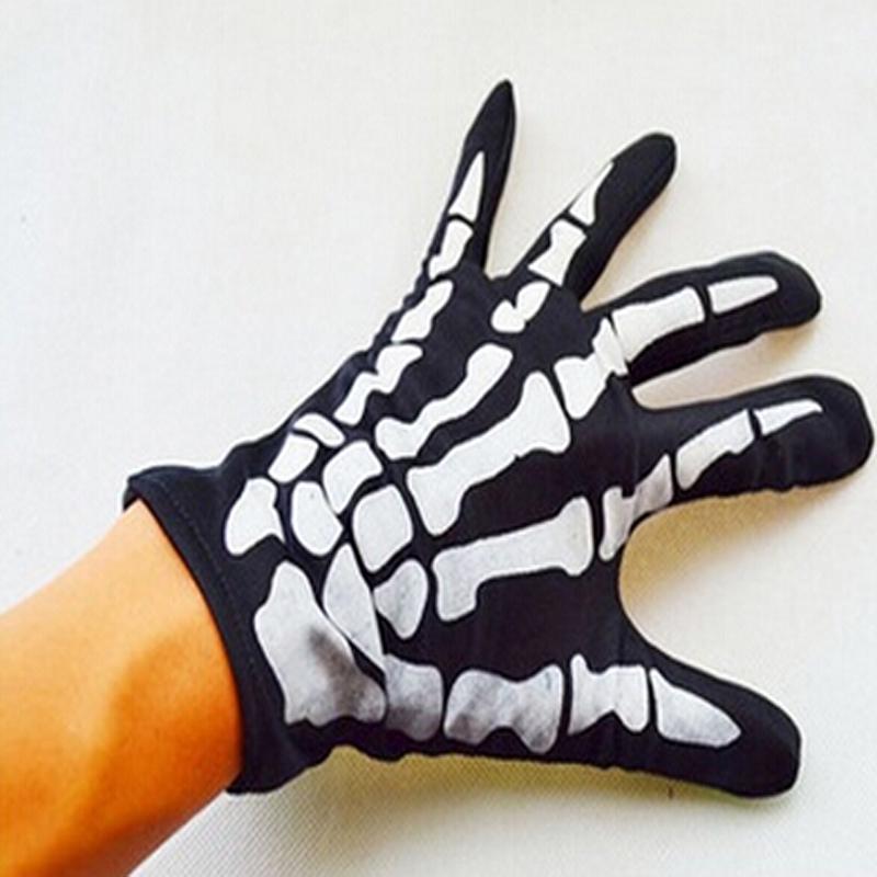 Unisex Unisex Adult Children Winter Cycling Full Fingered Gloves Halloween Horror Skull Claw Skeleton Anti-Skid Outdoor