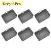 Black Silicone Air Fryers Oven Baking Tray Rectangular Replacement Kitchen Grill Pan Airfryer Kitchen Fried Chicken Basket Mat