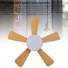 Socket Ceiling Fan Light with Remote Dimmable Small Ceiling Fan 3 Colors Easy Install Screw In E26 E27 Base for Bedroom Living Room Kitchen Garage