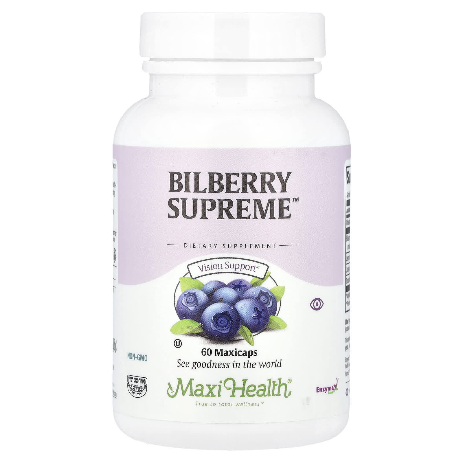 

Maxi Health, Bilberry Supreme™, 60 Максі Капсул