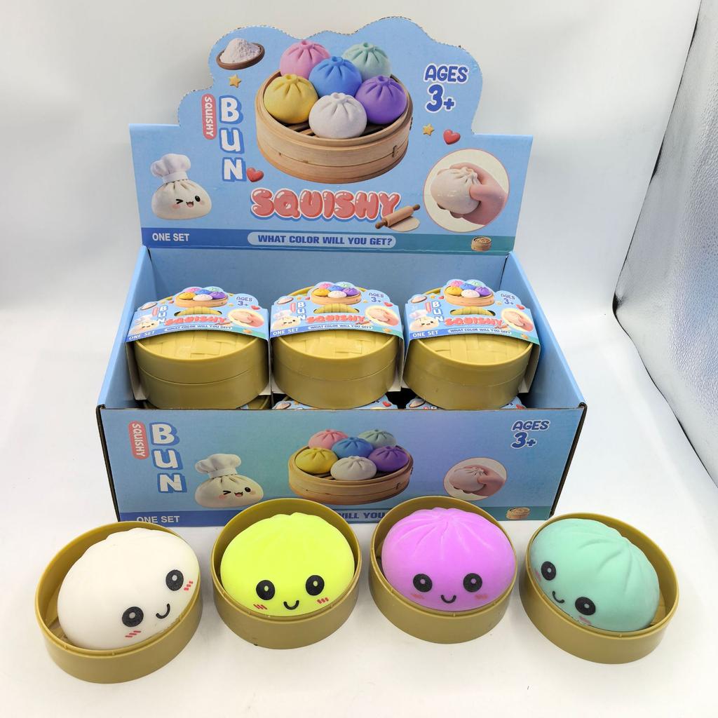 Dumpling Squishy Toy Anti-Stress Toy For Hands Sensory Toy Stress Relief Products Office Desk Toys 4 Colors Squishy Stress Ball