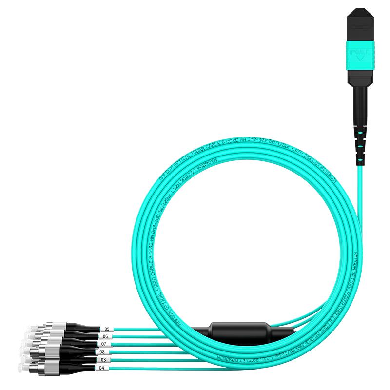 AMPCOM MPO-FC High-Density Fiber Optic Patch Cable