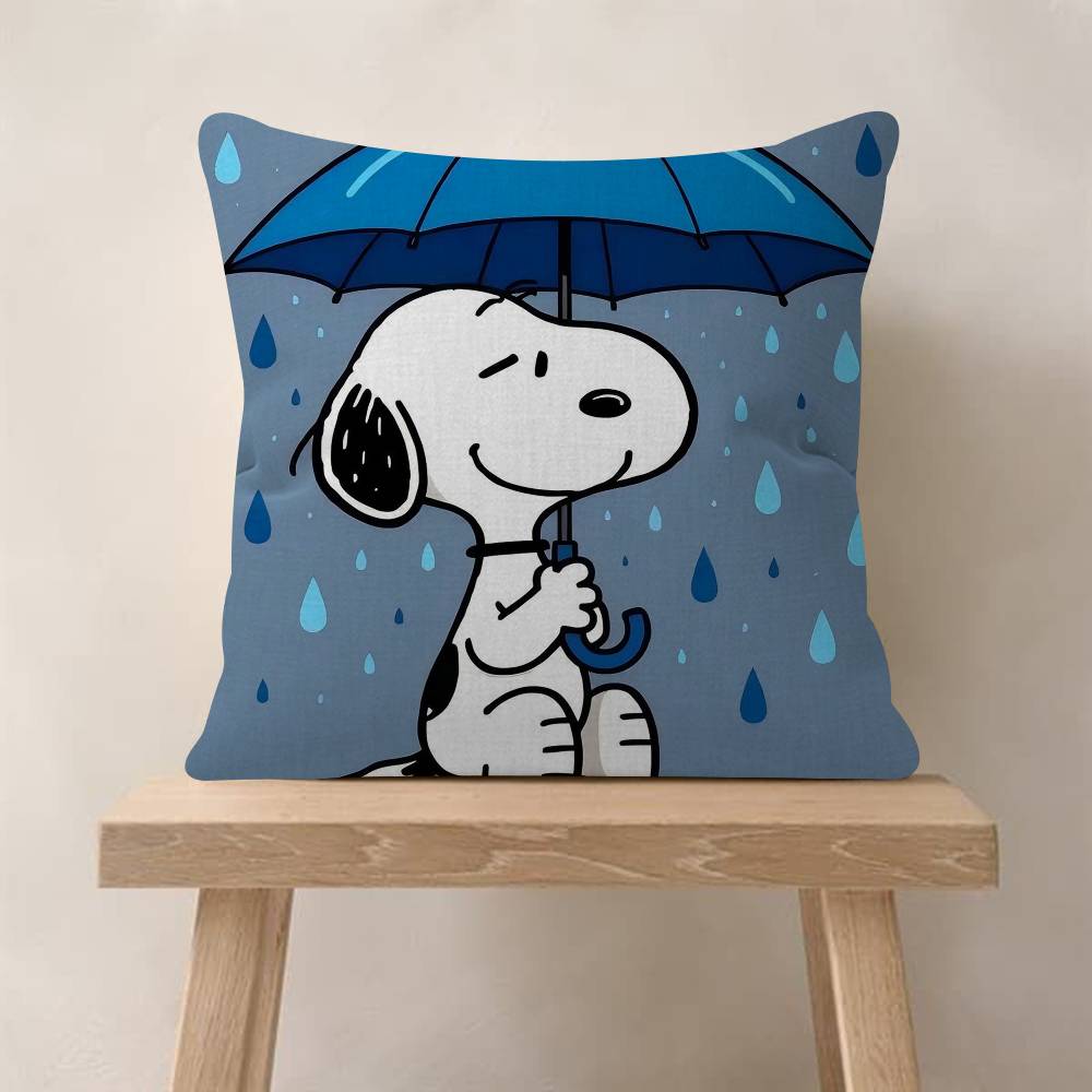 Art Cartoon SSnoopys Pillow Cover Sofa Cushion Cover Home Room Decoration Children Gift