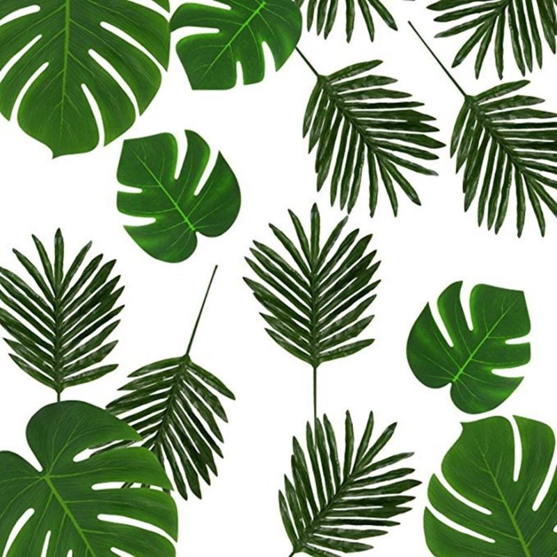 72Pcs Artificial Monstera Leaf Decoration Reaslitic Foliages For Wedding Home Party Decoration Vase Flower Arrangements