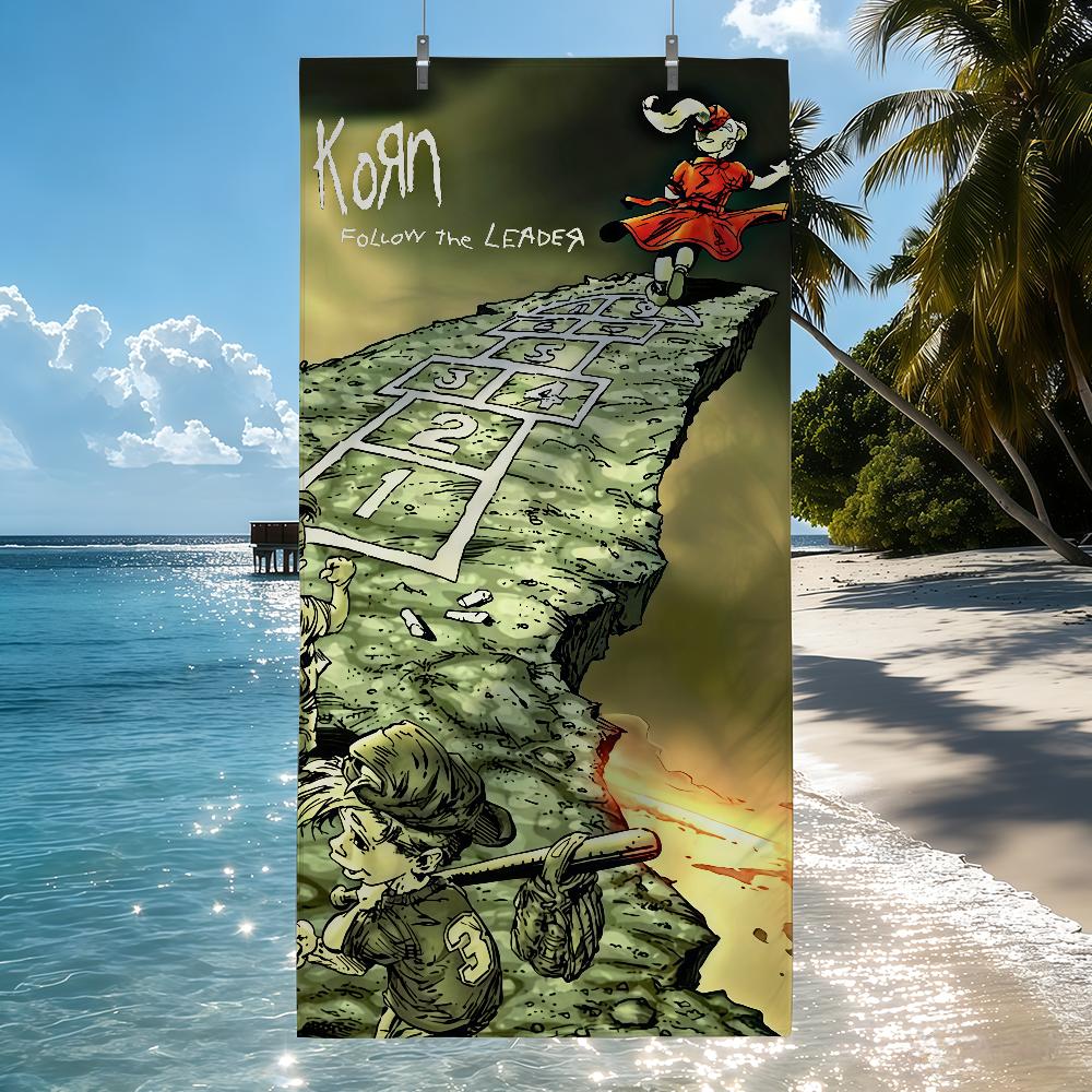 Rock Band K-Korn Towel Quick Drying Beach Towels Are Suitable For Swimming Pools Camping Yoga And The Gym