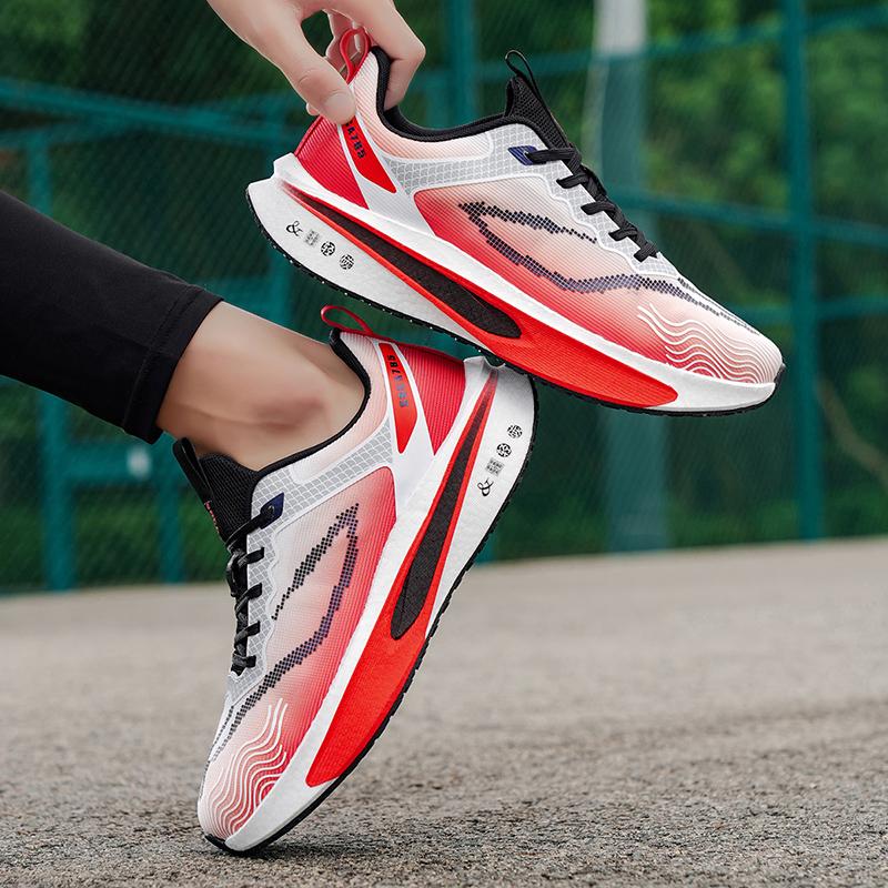 NEW Running Shoes Carbon Board Speciality Stability Marathon Men Sports Breathable Lightweight Women's Comfortable Athletic Nonskid Training Sneakers