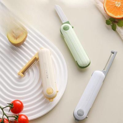 Éplucheur à fruits et Éplucheur à fruits Deux-en-un Éplucheur portable multifonctionnel pour dortoirs étudiants, ménage, éplucheur de pommes