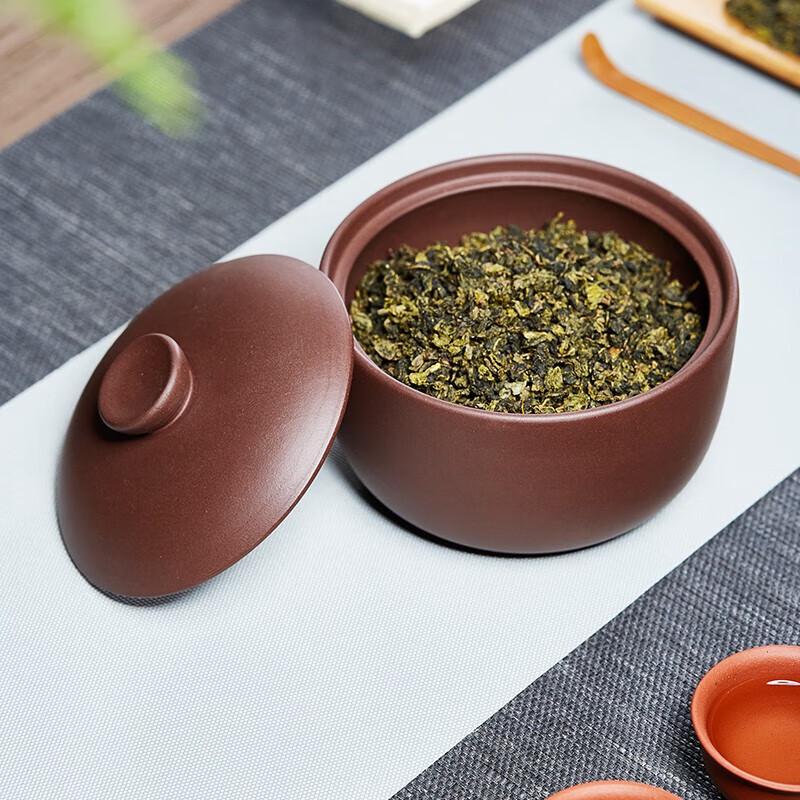 Zisha Handmade Cylindrical Tea Caddy